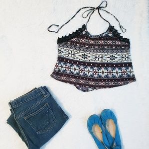 🌷 Wet Seal halter crop tank